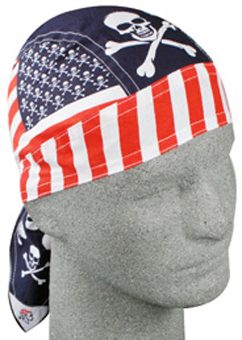 Patriotic Skull, Standard Headwrap